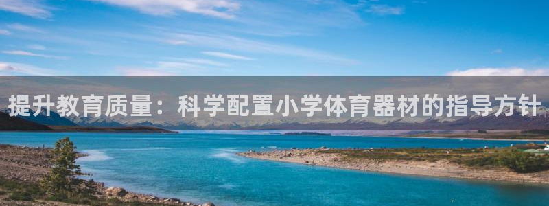 极悦平台是干嘛的啊:提升教育质量:科学配置小学体育器材的指导