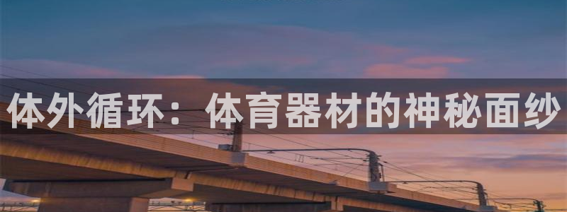 极悦娱乐的创始人背景故事:体外循环:体育器材的神秘面纱